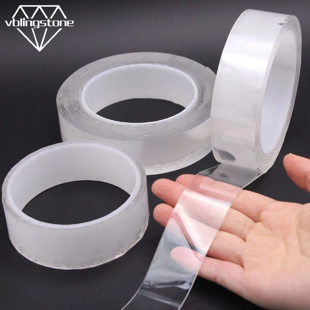 1/3/5m Tape Reusable Double Sided Traceless Nano Magic For The Kitchen Removable Transparent Sticker Waterproof Glue | Обустройство