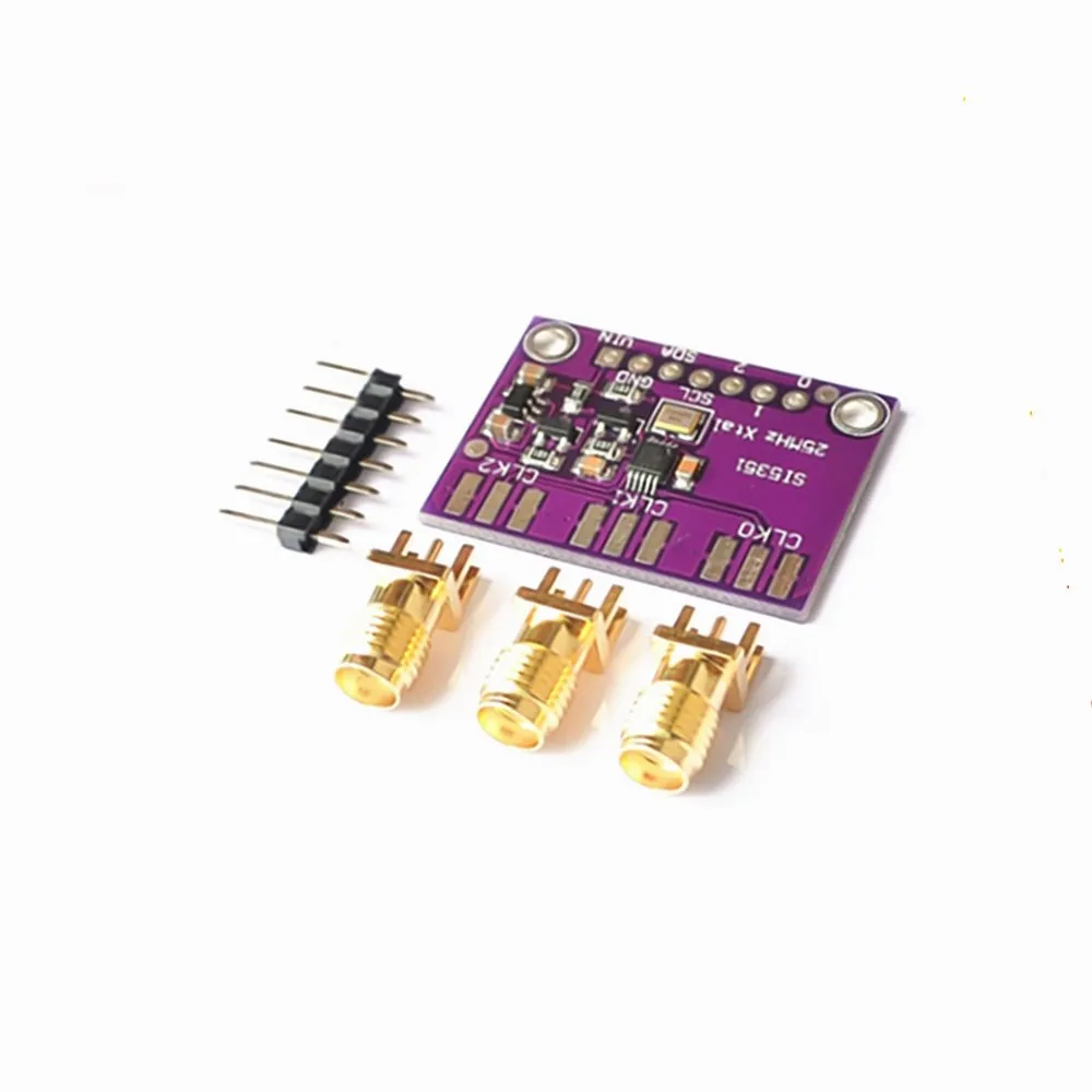 Настольная плата для генератора часов Si5351A Si5351 I2C 3-5 в постоянного тока Модульная