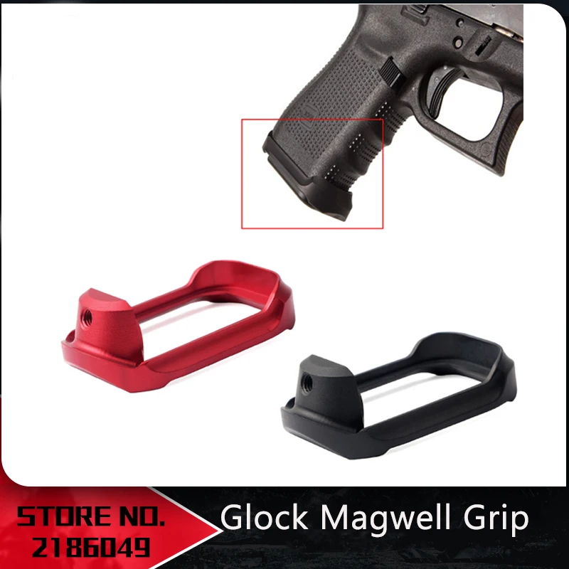 Тактический алюминиевый CNC Glock Mag-well Magwell Grip Adater базовый Коврик для охоты Глок для страйкбола 19 23 32 38 Gen 3/4