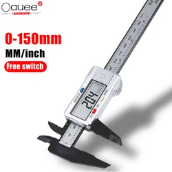 Pied à coulisse numérique LCD 6 pouces, Vernier électronique, jauge 0 150mm, tachymètre numérique, règle numérique, outils de mesure 