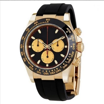 

luxury watches men 39mm AAA DAY TONA automatic sweeping watch No battery Rubber strap small dials work wristwatch Y17