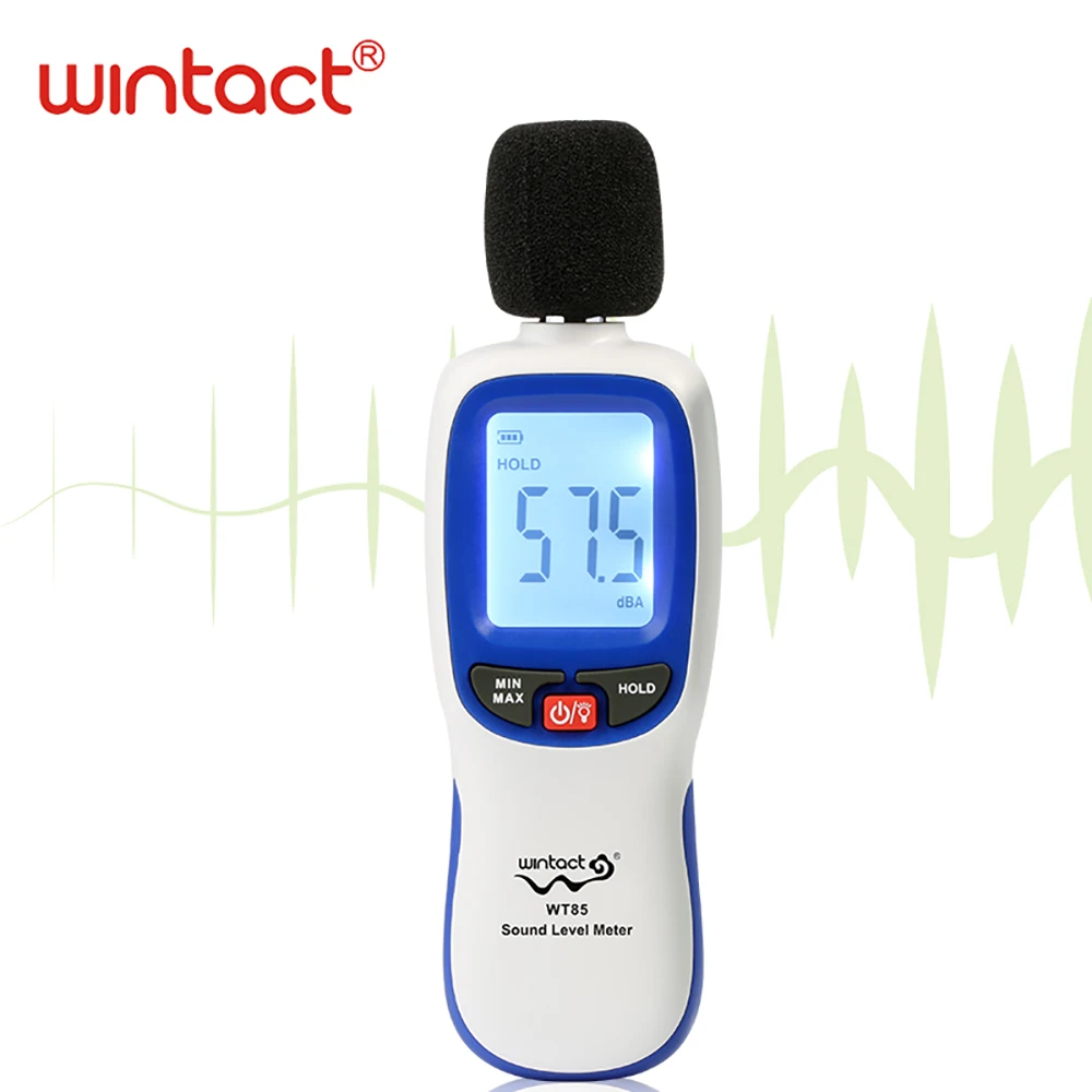 Цифровой измеритель дБ datalogger 30~ 130dBA с интервалом дискретизации в реальном времени и установкой значения сигнала тревоги