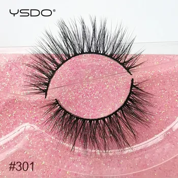 

YSDO 3d mink lashes hand made faux mink eyelashes makeup volume false lashes cruelty free lashes natural eyelash extension tools