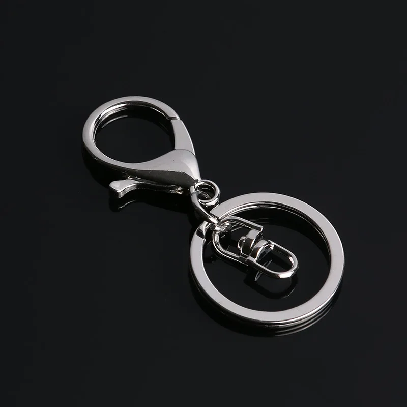 DHL 500 шт 30 мм 2 цвета ключи цепочки Ключи Кольца круглый золотой серебряный цвет застежка-Карабин брелок