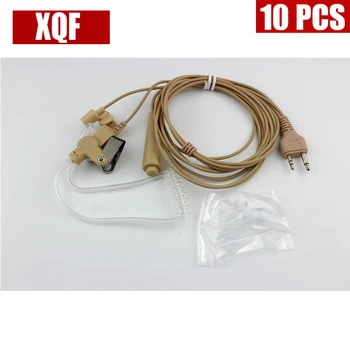 

10PCS Skin 2 Pin Headset Acoustic Air Tube Earpiece Earphone PTT for Midland Portable Radio GXT550/650 GXT1000VP4 GXT1050VP4