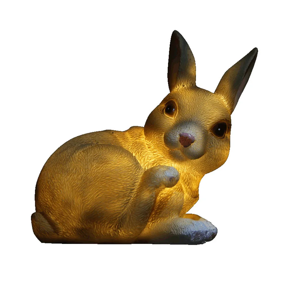 

Cute Waterproof Solar Powered Garden Ornament Bright Lively Gift Lawn Lamp LED Light Pet Decoration Animal Shaped Outdoor