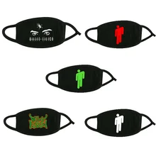 Billie Eilish маска для рта унисекс маска для лица против пыли хлопок маска для лица смываемая маска для подростков мужчин и женщин