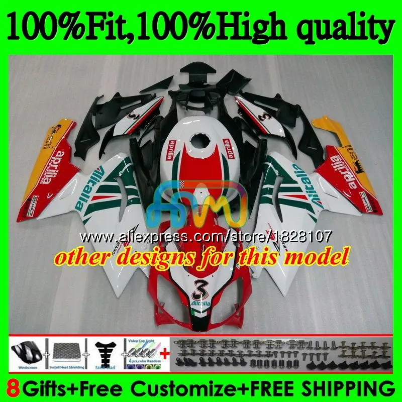 Инъекции для Aprilia RS-125 RS125 06 07 08 09 10 11 Белый blk 61BS. 127 RS4 RSV125 RS 125 2006 2007 2008 2009 2010 2011 обтекатель