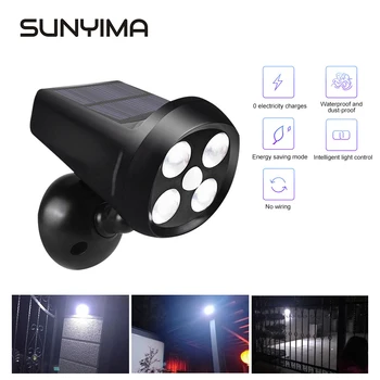 

SUNYIMA Solar Outdoor Wall lamp LED Light Motion Sensor Garden lighting IP65 Waterproof Street Lamp Floodlight Lawn lamp