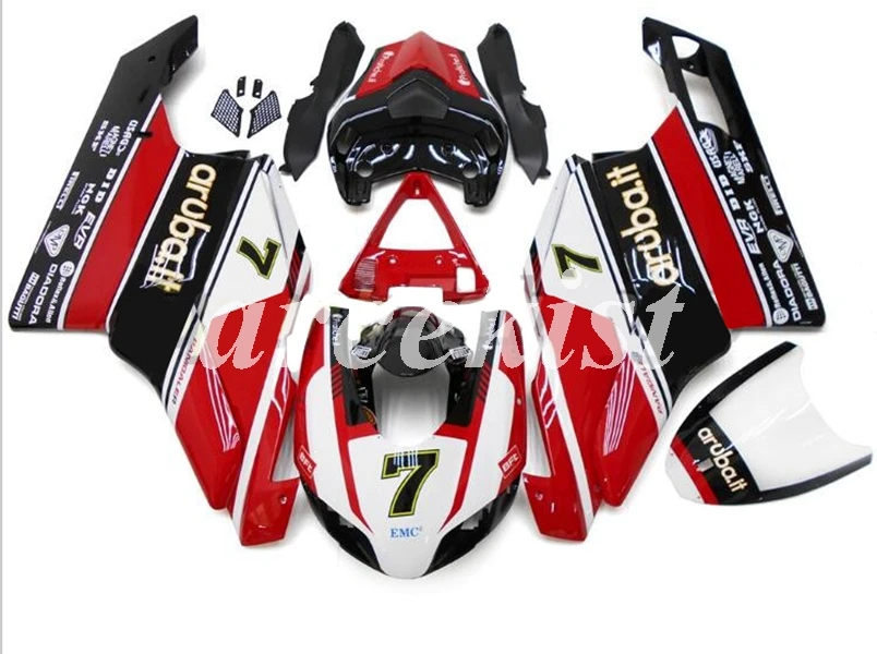 Новый комплект обтекателей для мотоцикла ABS подходит Ducati 749 999 2005 2006 05 06 749R 999R