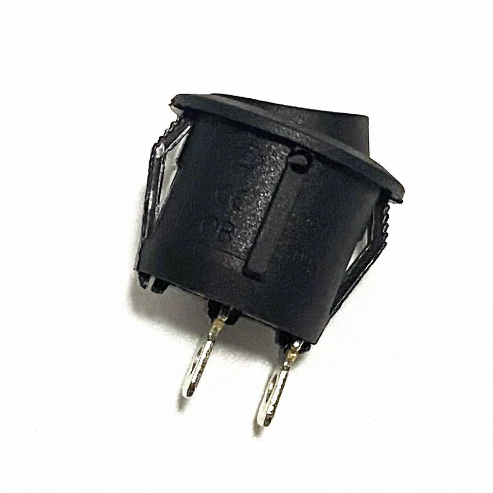 Rocker Switch 5pcs/10pcs 16mm Diameter Small Round Boat Black Mini Round Black White Red 2 Pin ON-OFF 20MM