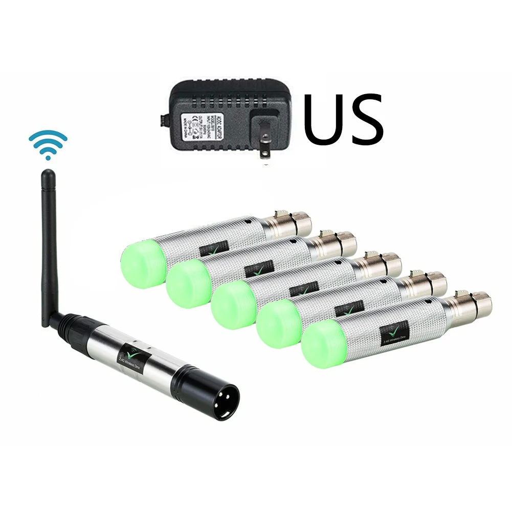 

Metal Disco Console Wireless Transmitter Communication Controller Spare 2.4G Lighting Receiver Signal Send DMX512 Professional