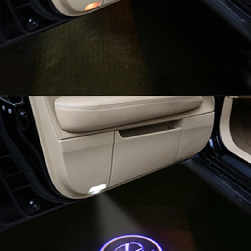 2X LED Courtesy Lamp Car Door Welcome Light 12V Projector For Lexus RX GS 300 400 430 350 450 HS IS LS LX 570 ES SC Accessories