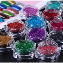 12 Pçs/set Belas Glitter Cores sortidas Artes e Artesanato Glitter, Sombra de Maquiagem Nail Art Pigmento Glitter, Glitter para Lodo