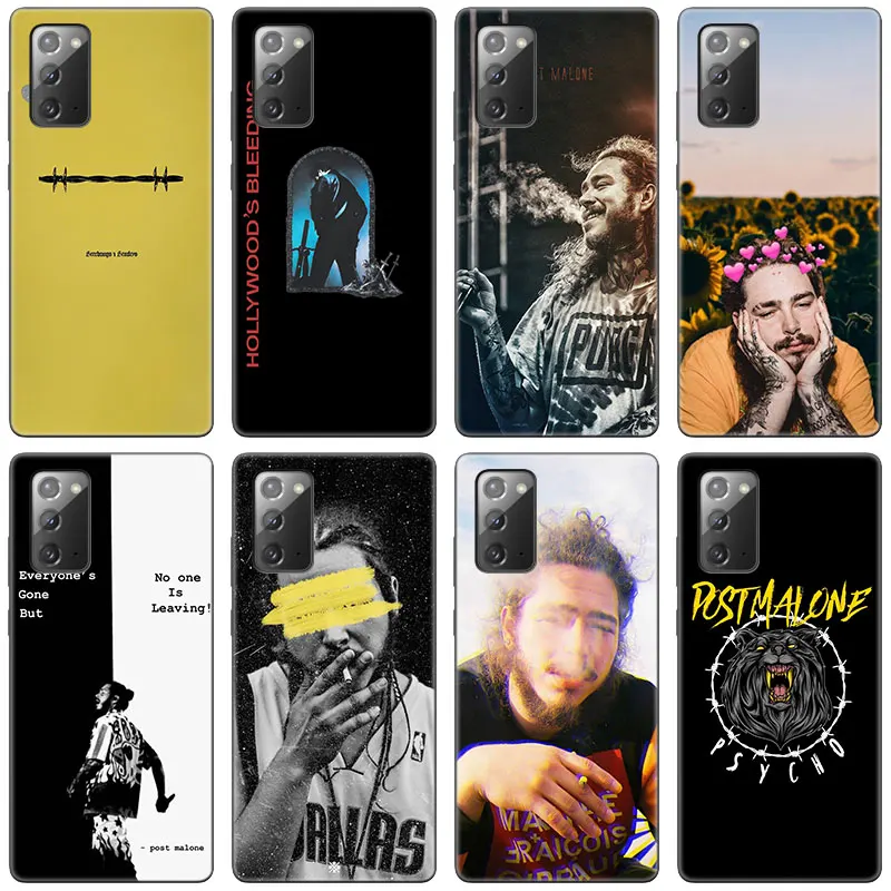 Чехол для телефона Post Malone Sunflower Samsung Galaxy S20 S21 FE S10 Lite Note 20 10 S8 S9 S10E Plus Ультрачерный