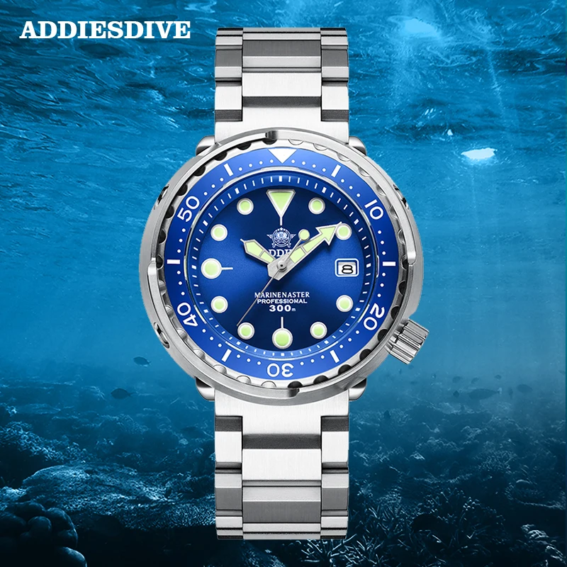 Addiesdive автоматические мужские часы для дайвинга сапфировое стекло 300 м