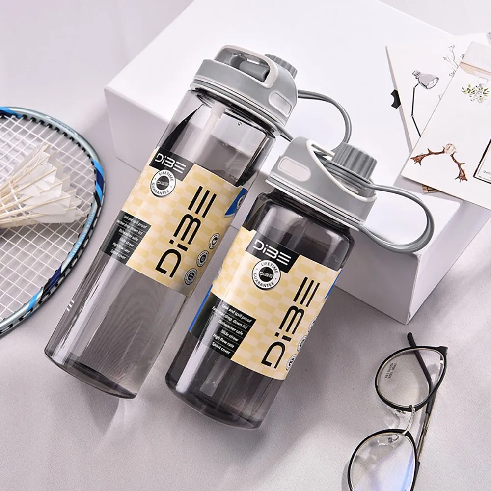 

500ml 600ml 700ml Portable Leak-Proof plastic Hydro Flask Quality Tour Outdoor Bicycle Sports Bottle Personality Water Bottle
