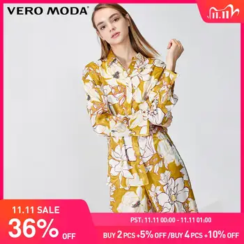 

Vero Moda Women's Vintage Floral Print Lapel Shirt | 319305526