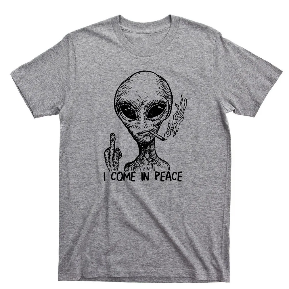 Alien I Come In Peace футболка внеземная Ufo область 51 Roswell космический корабль свободного