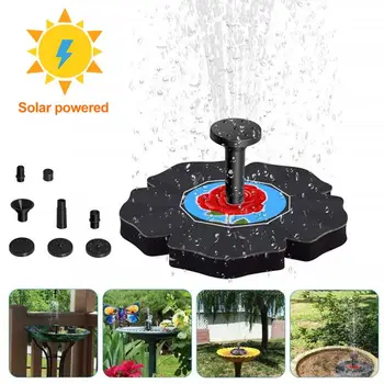 

Outdoor Decor MINI Solar Powered Floating Bird Bath Water Panel Fountain Pump Garden Pond Pool Birdbath Fountain Dropshipping