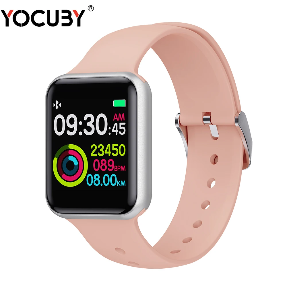 Bluetooth Smart Watch Women Square Screen Long Standby Blood Pressure Weather Forecast SN72 Smart Watch Men for IPhone 11 Xiaomi