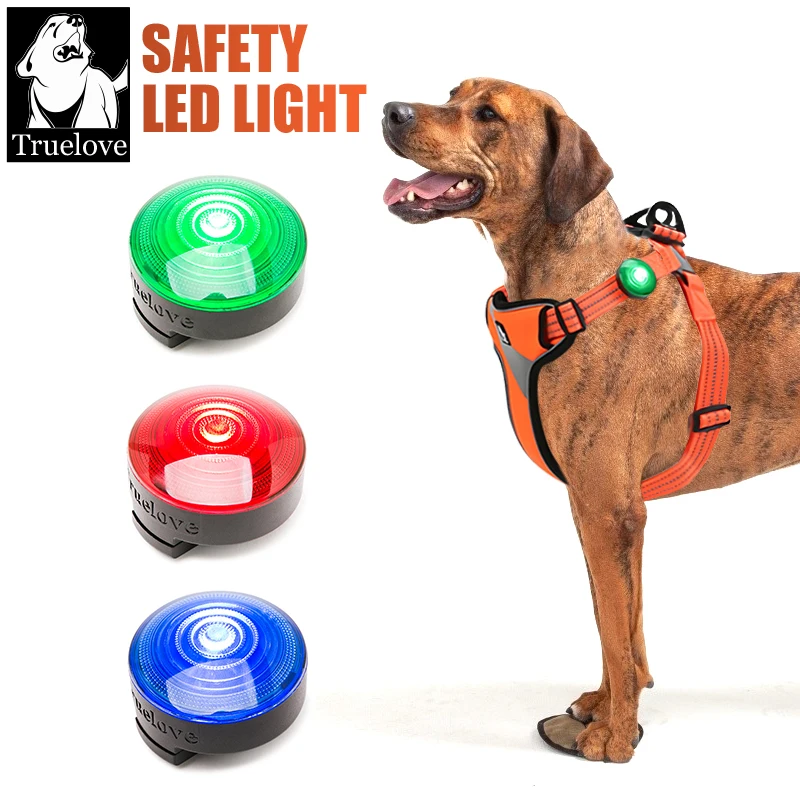 

Truelove Safety LED Light for Pet Wear Collar Harness Backpack with Water Resistant and Long Continuous Battery life dog