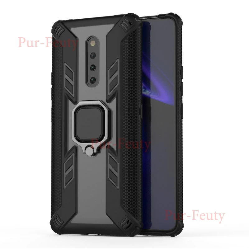 Крышка для Vivo X27 Pro силиконовая Броня бампер ударопрочный металлический кольцо сверхмощная Защита Высокое качество задняя крышка для Vivo X27 Pro
