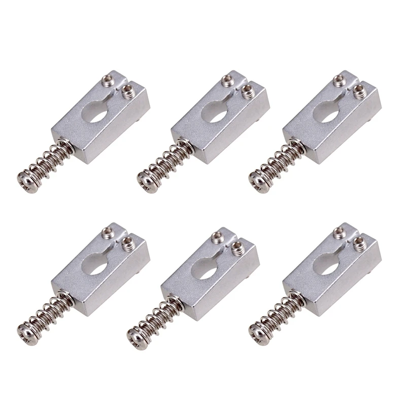 

6Pcs Tremolo Guitar Bridge Saddles for Strat Stratocaster TL Electric Guitar Replacement Accessories