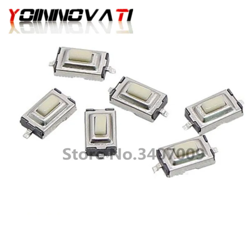 1000pcs 3*6*2.5mm 3*6*2.5H SMD 3x6x2.5mm White Push Button Switch Microswitch Tact | Обустройство дома