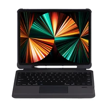 

Dividable Buletooth keyboard for IPad Pro12.9 2018 2020 High-quality TPU With pen case and touch version Split stylus slot