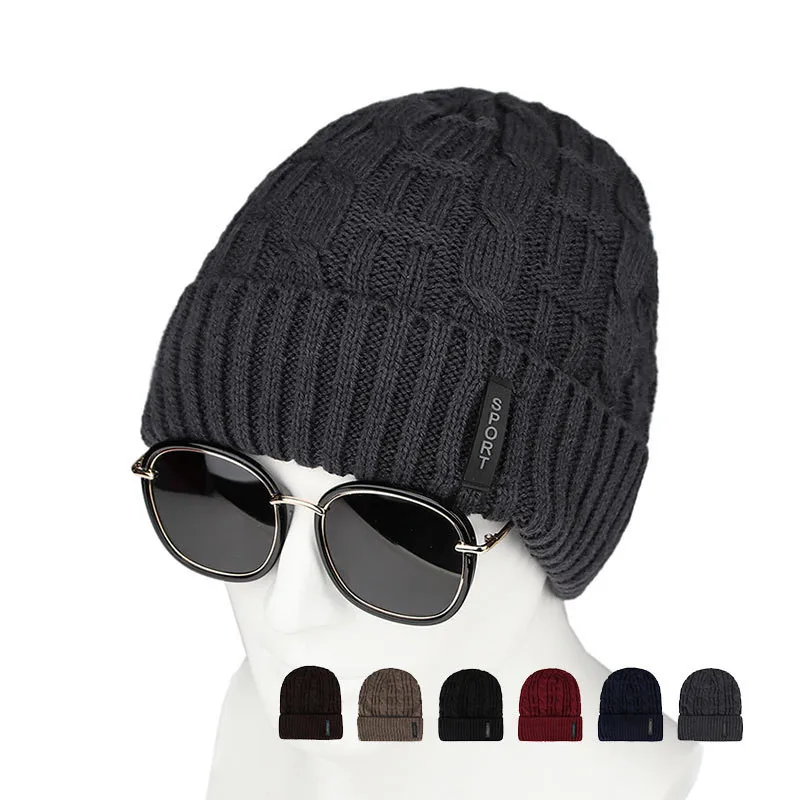 

Outdoor Casual Beanies Men Women Fashion Knitted Winter Hat Solid Hip-hop Skullies Hats Bonnet Unisex Warm Cotton Cap
