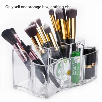 

6 grid makeup brush holder / makeup brush storage rack / makeup tool rack / office supplies storage box / desktop storage