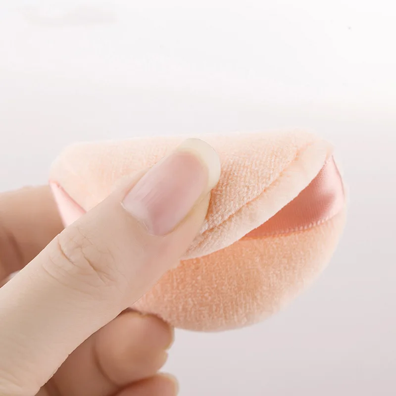 

CAIQIAN8515 Ribbon Pure Cotton Puff Soft Docile Powder Puff Finishing Powder Puff Dry Puff