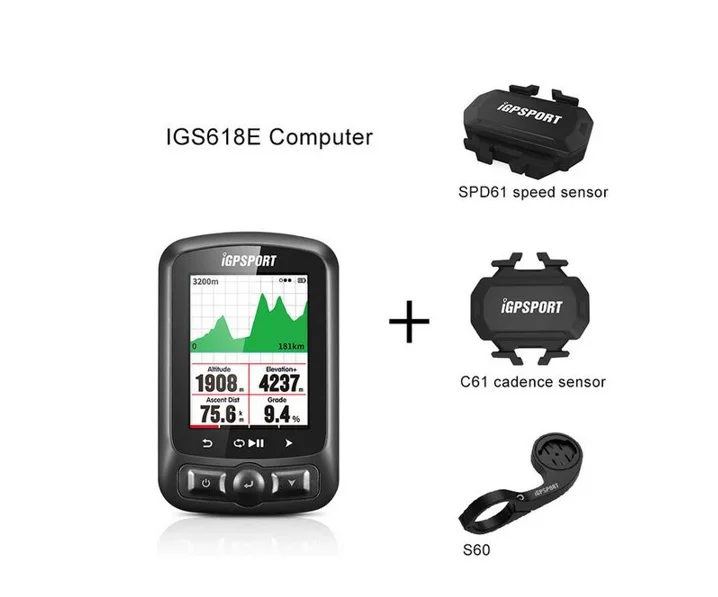 I gps порт ANT+ gps компьютер IGS618 Велосипед Bluetooth беспроводной секундомер водонепроницаемый велосипедный датчик для мотоцикла Спидометр компьютер - Цвет: Group 7