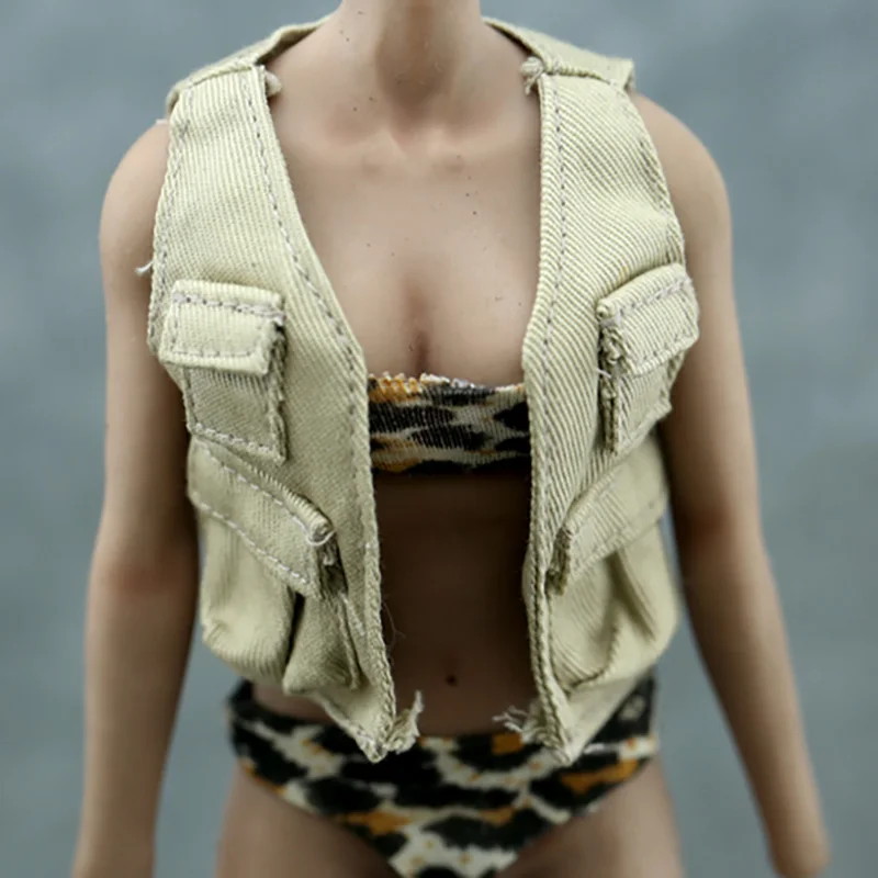 Женский жилет-пилот в масштабе 1/6 мужской тактический жилет репортера одежды для