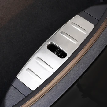 

Fit for Tesla Model 3 2018 2019 2020 Car Styling Steel Front Hood Protect Sill Trunk Plate Cover 2pcs Auto Accessories