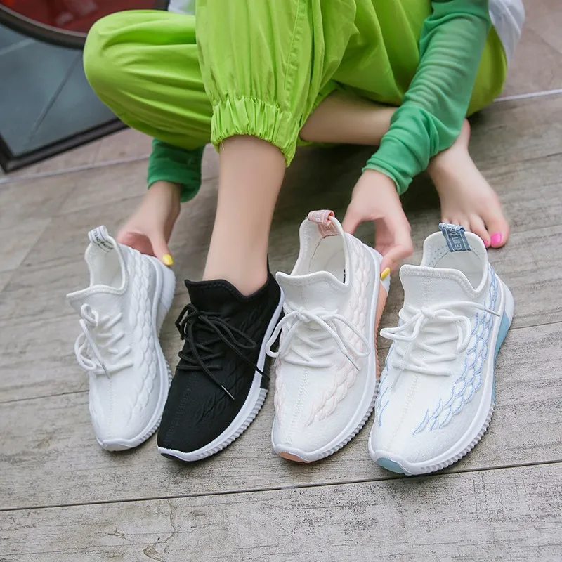 

Mesh Korean-style White Shoes Flat 2019 Summer New Style Versitile Fashion Lightweight Breathable Hollow out Shoes