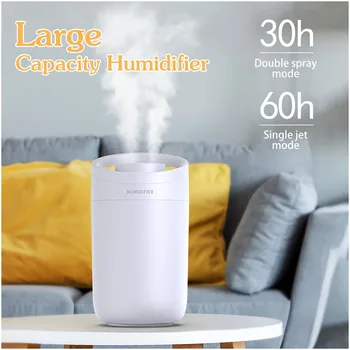 

Home Air Humidifier 3000ml Double Nozzle Cool Mist Aroma Diffuser Heavy Fog Ultrasonic Usb Humidificador Aroma Diffuser#G40