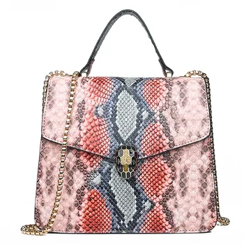 

Luxury Designer New Fashion Python Pattern Women's Bag Women's Handbag Shoulder Messenger Bag Wild Casual Bag Wholesale