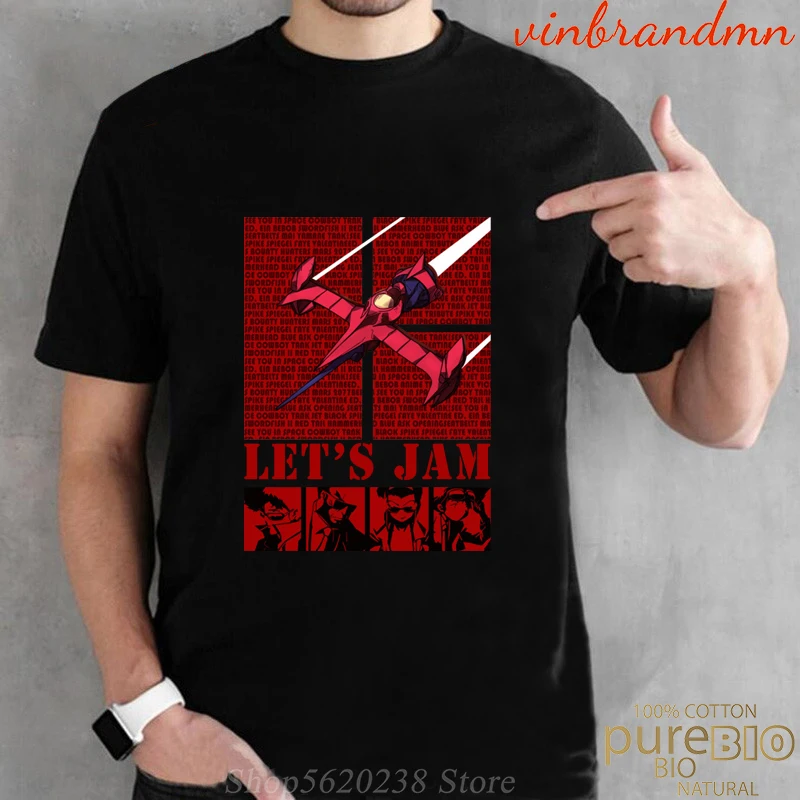 2020 ковбой Bebop let's jam футболка Спайк Шпигель аниме космический корабль bebop