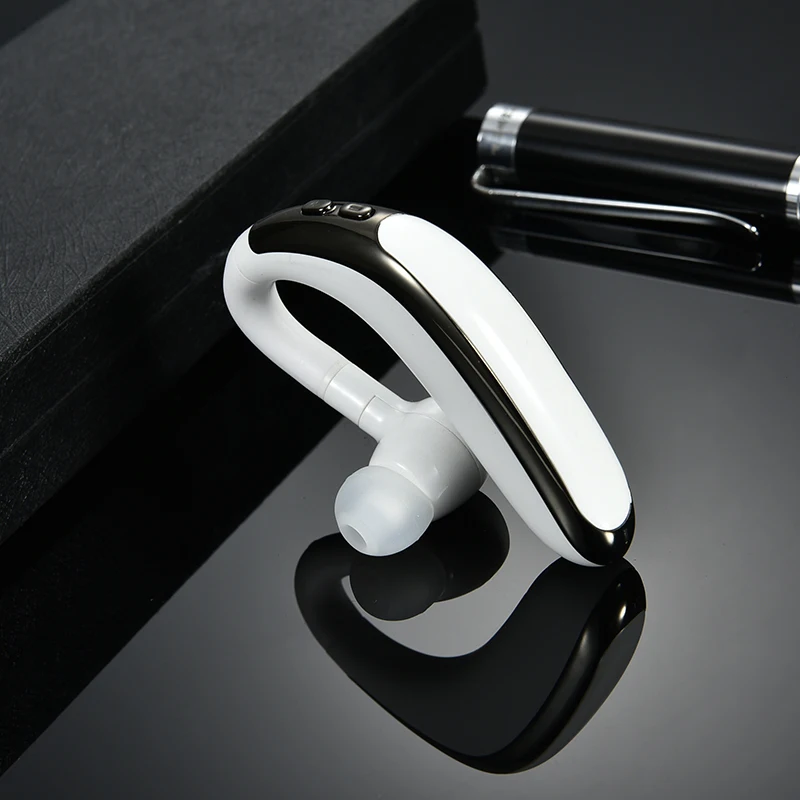 Белый H500 Bluetooth V5.0 привод наушники беспроводной Крюк дизайн удобный мобильный телефон альтернативный наушник для левого/правого уха гарнитура - Цвет: Белый