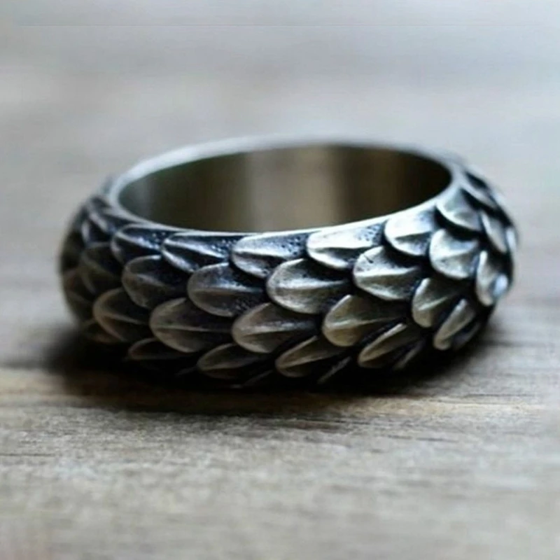 Viking Ring Norse Viking Dragon Scales Ring Scandinavian Norse Jewelry Viking Scale Ring Jewelry