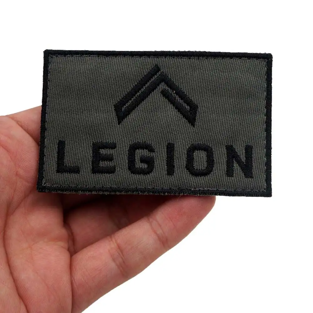 LEGION армейский круглый круглая заплатка вышитый крючок и железо на подложке