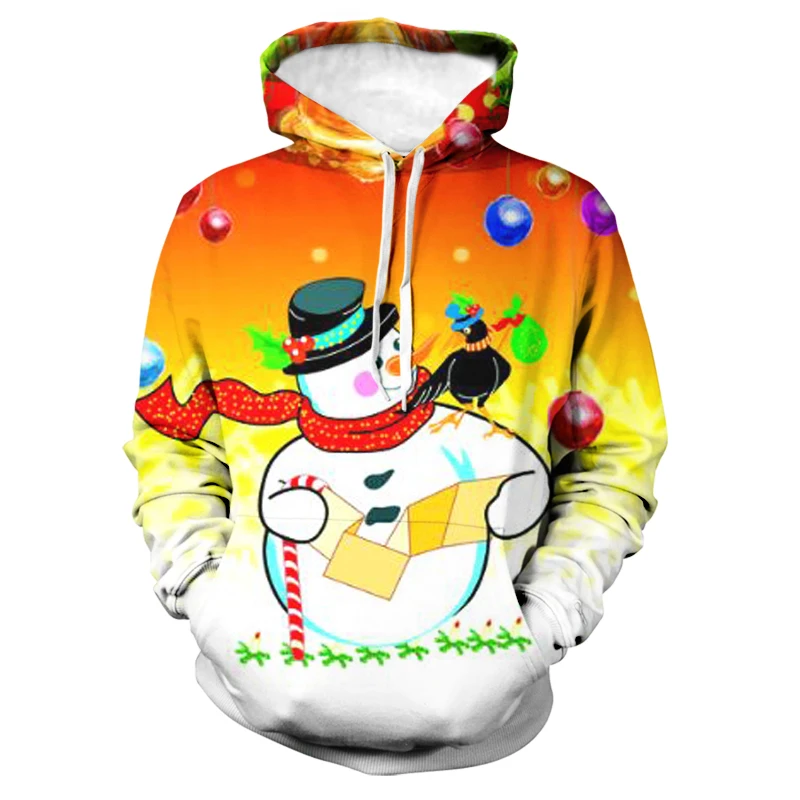 

Christmas Snowman 3D Print Men/ Women Hoodies Sweatwear Autumn Winter Fashion Hooded Outwear Street Harajuku Itself Pullovers