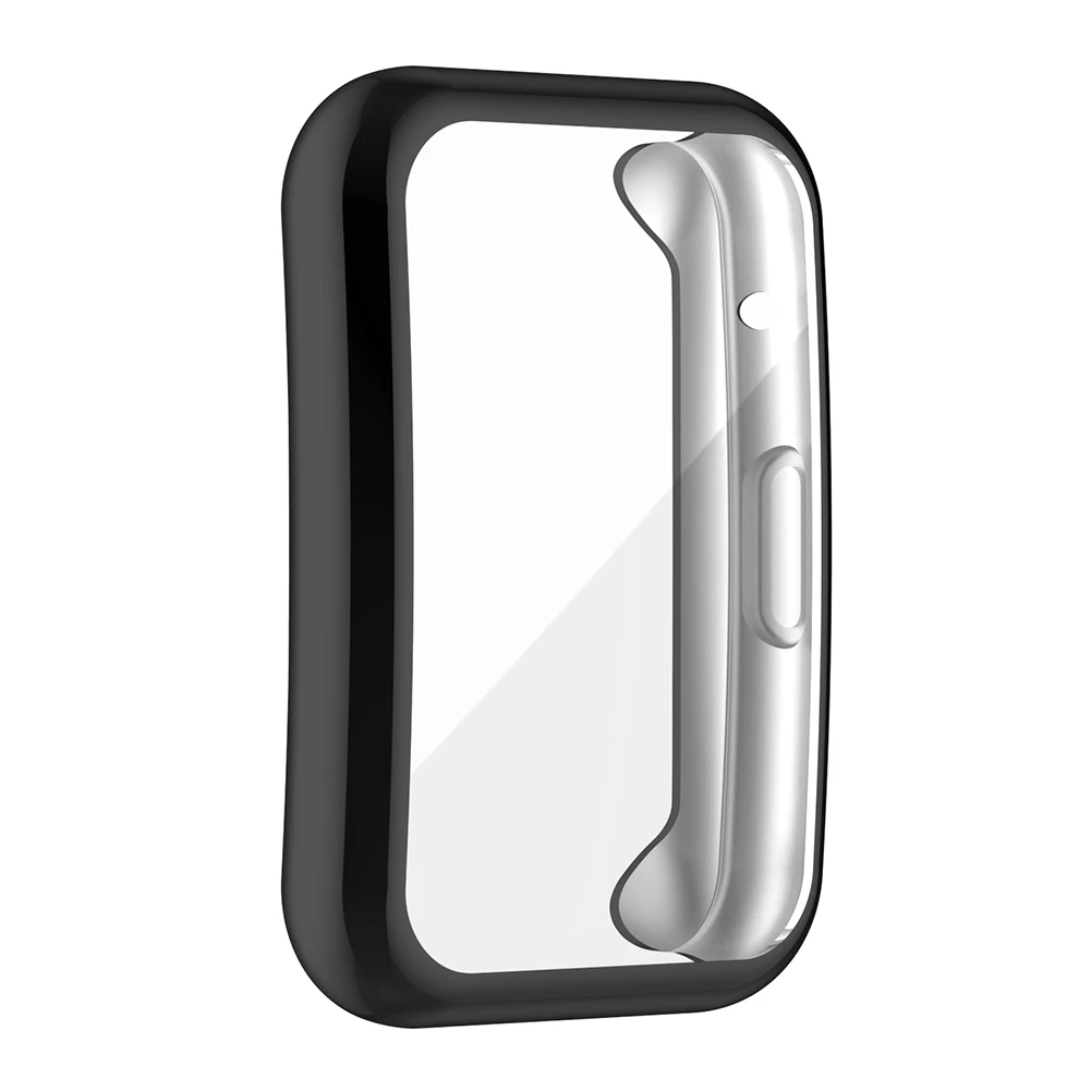 TPU Soft Full Screen Glass Protector Case Shell Edge Frame For Huawei Watch Fit Strap Band Protective Bumper Cover Accessories 