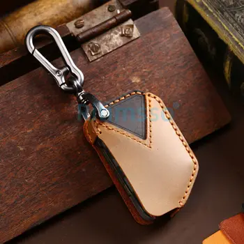 Custodia protettiva per chiave in pelle fatta a mano per proteggere le coperture per Jeep 2018 2019 Wrangler JL JLU 2 Custodia protettiva per chiave in pelle fatta a mano per proteggere le coperture per Jeep 2018 2019 Wrangler JL JLU - Custodia protettiva per chiave in pelle fatta a mano per proteggere le coperture per Jeep