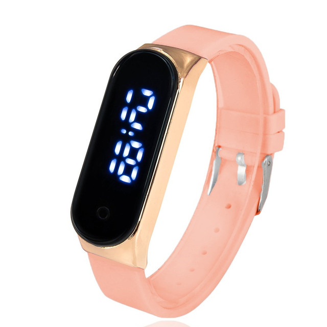 For Women Stylish Luxury Lady Watches Digital Watch For Girls Silicone Strap Sport Fashion Gift Montre Femme