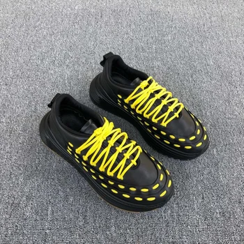 

Men's Shoes si ji xie Thick Casual Infinite Increased Kraft Breathable without Stinky Feet Tourism Running Tennis Youth Shoes