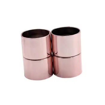 

AaaZee 3 Pieces 15mm Inner Hole Gold Silver Cylinder Magnetic Clasp Fasteners Connectors for DIY Bracelet Big Size