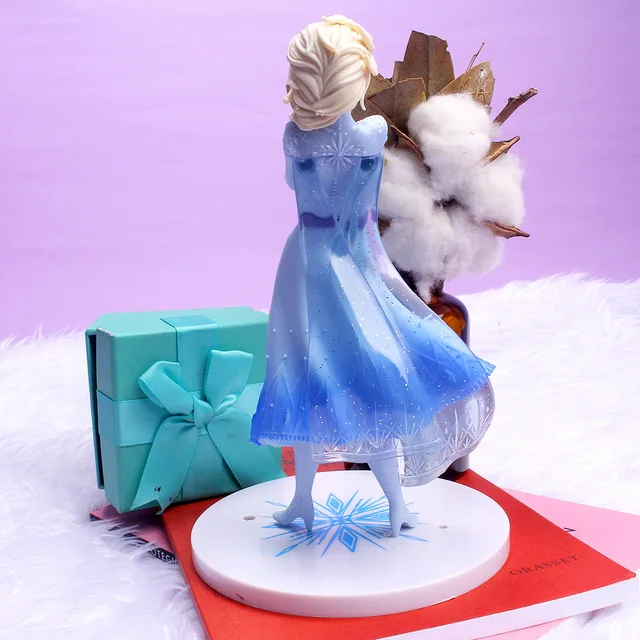 Disney Frozen Elsa Princess Hand Rest Lizard Figure Doll Toy for Girl Children Cartoon Character Gift Ornaments 3